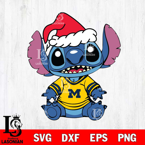 Michigan Wolverines Baby Stitch Christmas Svg Eps Dxf Png File, Digital Download, Instant Download