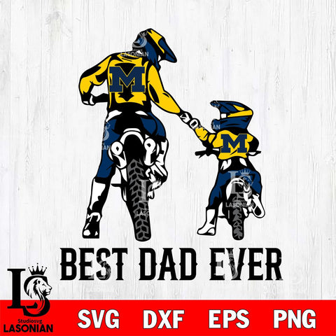 Michigan Wolverines Best Dad Ever Svg Eps Dxf Png File, Digital Download, Instant Download