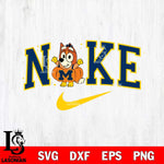 Michigan Wolverines Bluey Halloween Nike NCAA Svg Eps Dxf Png File, Digital Download, Instant Download