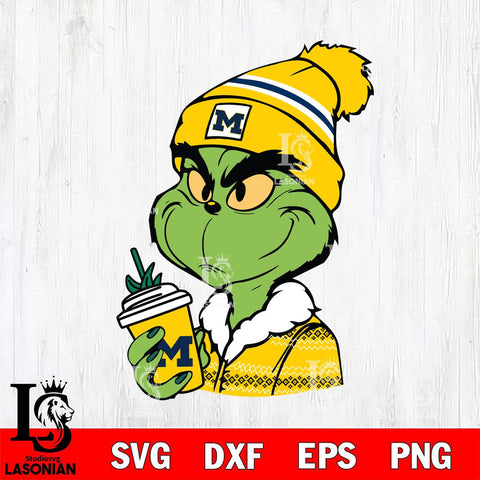 Michigan Wolverines Boujee Grinch Svg Eps Dxf Png File, Digital Download, Instant Download