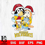 Michigan Wolverines Christmas Bluey Family Sport Cut Files,Bluey Cricut,Christmas Svg , Bluey svg , Digital Download, dxf eps png pdf file