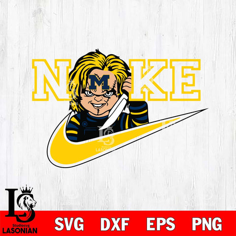 Michigan Wolverines Chucky Nike Svg Eps Dxf Png File, Digital Download, Instant Download