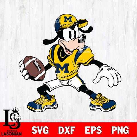 Michigan Wolverines Goofy Svg Eps Dxf Png File, NCAA svg, Digital Download, Instant Download