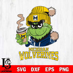 Michigan Wolverines Grinch Cofffe Hoodie Cut Files Cricut, Svg Dxf Eps Png file, Digital download , Silhouette