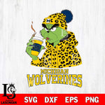 Michigan Wolverines Grinch Leopard Christmas Cut Files Cricut, Svg Dxf Eps Png file, Digital download , Silhouette