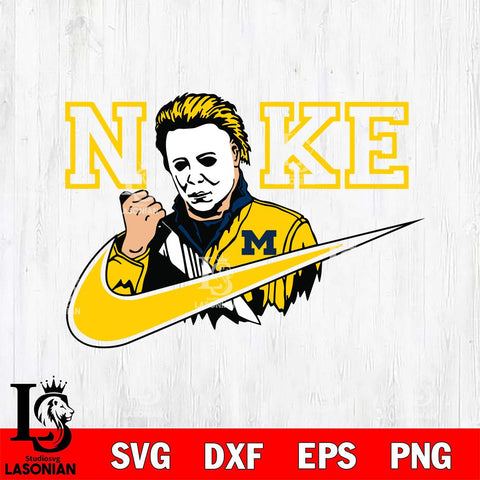 Michigan Wolverines Michael Myers Nike Svg Eps Dxf Png File, Digital Download, Instant Download