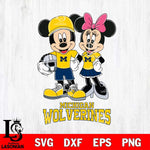 Michigan Wolverines Mickey Minnie Mouse Helmet Svg Eps Dxf Png File, NCAA svg , File Cut , Digital Download , Instant Download, Cut Svg Files