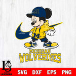 Michigan Wolverines Mickey Mouse NIKE, Svg Eps Dxf Png File, Digital Download