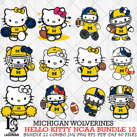 Michigan Wolverines NCAA Bundle 12 Svg Eps Dxf Png File, NCAA svg, Digital Download, Instant Download