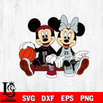 Mickey Miami Heat and Minnie San Antonio Spurs Nba Svg Eps Dxf Png File, NBA svg, Digital Download, Instant Download