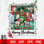 Mickey Friends Merry Christmas Svg Eps Dxf Png File,Christmas File Cut ,Digital Download ,Instant Download, Cricut File