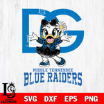 Middle Tennessee Blue Raiders Dolce And Gabbana Daisy Duck Disney Svg Eps Dxf Png File, Digital Download, Instant Download