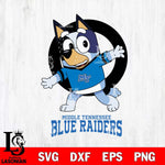 Middle Tennessee Blue Raiders Bandit Heeler Rugby Svg Eps Dxf Png File, Digital Download ,Instant Download, Cricut File