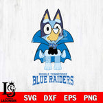 Middle Tennessee Blue Raiders Bluey Dracula Halloween Svg Eps Dxf Png File, Digital Download, Instant Download