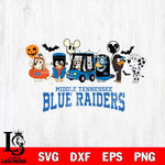 Middle Tennessee Blue Raiders Bluey Halloween Svg Eps Dxf Png File, Digital Download, Instant Download