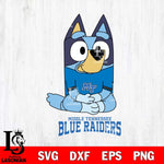 Middle Tennessee Blue Raiders Bluey Styles Football Svg Eps Dxf Png File,NCAA Svg Files,Bluey svg ,Digital Download ,Instant Download, Cricut File