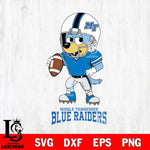 Middle Tennessee Blue Raiders Bluey rugby Svg Eps Dxf Png File, Digital Download ,Instant Download, Cricut File