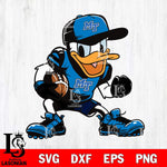 Middle Tennessee Blue Raiders Donal Duck Svg Eps Dxf Png File, NCAA svg, Digital Download, Instant Download