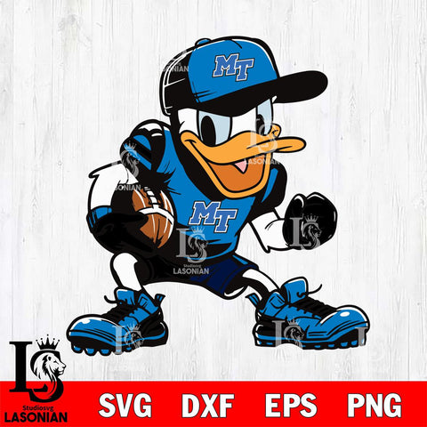 Middle Tennessee Blue Raiders Donal Duck Svg Eps Dxf Png File, NCAA svg, Digital Download, Instant Download