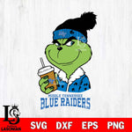 Middle Tennessee Blue Raiders Grinch hat Svg Eps Dxf Png File, Digital Download, Instant Download