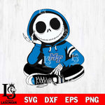 Middle Tennessee Blue Raiders Jack Skellington halloween Svg Eps Dxf Png File, NCAA svg, Digital Download, Instant Download