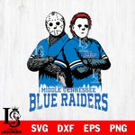 Middle Tennessee Blue Raiders Jason Voorhees 8 Svg Eps Dxf Png File, Digital Download