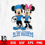 Middle Tennessee Blue Raiders Mickey Minnie Mouse Helmet Svg Eps Dxf Png File, NCAA svg , File Cut , Digital Download , Instant Download, Cut Svg Files