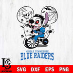 Middle Tennessee Blue Raiders Stitch Jigsaws Halloween Svg Eps Dxf Png File, Digital Download, Instant Download