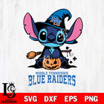 Middle Tennessee Blue Raiders Stitch witch Svg Eps Dxf Png File, NCAA svg, Digital Download, Instant Download