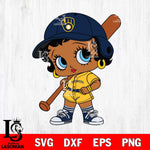 Milwaukee Brewers Betty Boop MLB 2 Svg Eps Dxf Png File,MLB svg, Digital Download, Instant Download