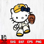 Milwaukee Brewers Hello Kitty 3 Svg Eps Dxf Png File, Digital Download, Instant Download