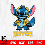 Milwaukee Brewers Stitch Halloween Svg Eps Dxf Png File, MLB svg, Digital Download, Instant Download