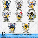 Milwaukee Brewers Stitch Halloween Bundle MLB Svg Eps Dxf Png File, Digital Download, Instant Download