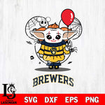 Milwaukee Brewers Stitch Pennywise Halloween Svg Eps Dxf Png File, Digital Download, Instant Download