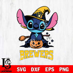 Milwaukee Brewers Stitch witch Svg Eps Dxf Png File, MLB svg, Digital Download, Instant Download