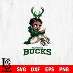 Milwaukee Bucks Beauty Black Fan Girl Football