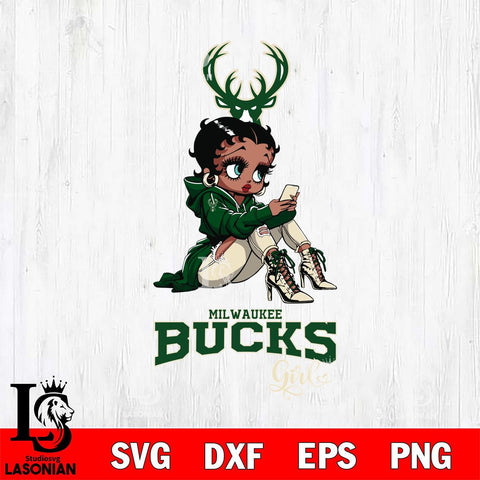 Milwaukee Bucks Beauty Black Fan Girl Football