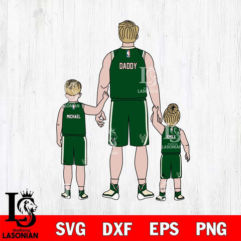 Milwaukee Bucks Best Dad Ever , NBA Basketball ,Father day Svg Eps Dxf Png File, Digital Download, Instant Download