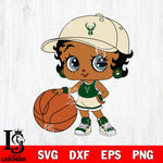 Milwaukee Bucks Betty Boop NBA 12 Svg Eps Dxf Png File, NBA svg, Digital Download, Instant Download