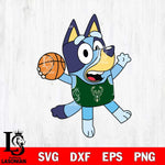 Milwaukee Bucks Bluey sport 3 Svg Eps Dxf Png File, Digital Download, Instant Download