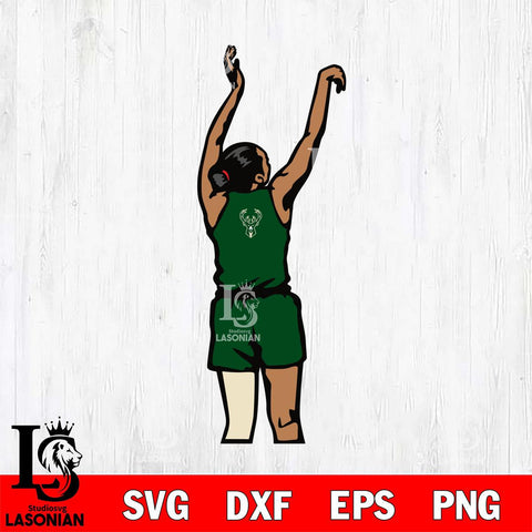 Milwaukee Bucks Girl Basketball Svg Eps Dxf Png File, Digital Download, Instant Download