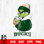 Milwaukee Bucks Grinch Bougie Sport Svg Eps Dxf Png File, Digital Download, Instant Download