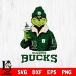 Milwaukee Bucks Grinch Leopard Svg Eps Dxf Png File, Digital Download, Instant Download