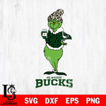 Milwaukee Bucks Grinch Leopard Coffee Svg Eps Dxf Png File, Digital Download, Instant Download