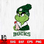 Milwaukee Bucks Grinch Tree Cake Svg Eps Dxf Png File, Digital Download, Instant Download