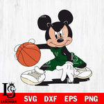 Milwaukee Bucks Mickey Minne 4 Nba Svg Eps Dxf Png File, NBA svg, Digital Download, Instant Download