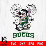 Milwaukee Bucks Stitch Jigsaws Halloween Svg Eps Dxf Png File, Digital Download, Instant Download