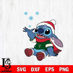 Milwaukee Bucks Stitch Wearing Winter Scarf Svg Dxf Eps Png file, Digital download,Clipart, Cut Files Cricut , Silhouette