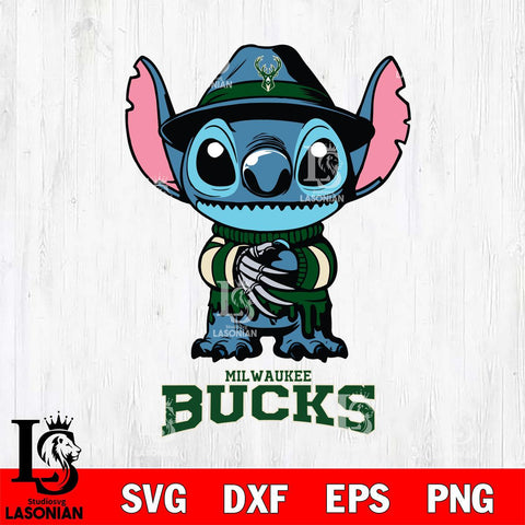 Milwaukee Bucks Stitich Freddy Krueger Svg Eps Dxf Png File, NBA svg, Digital Download, Instant Download