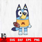 Minnesota Golden Gophers Bluey 2 Svg Eps Dxf Png File, Digital Download, Instant Download